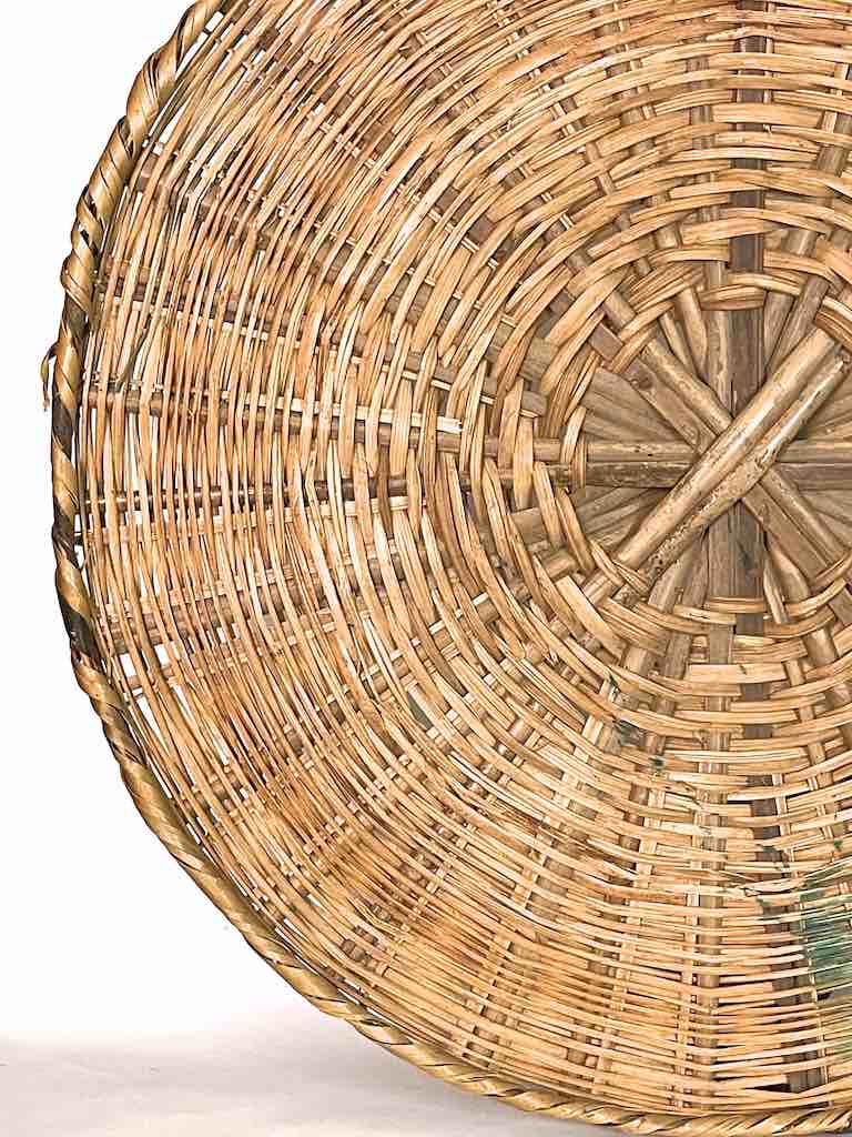 XXL Woven Palm Frond Basket Tray/Disk