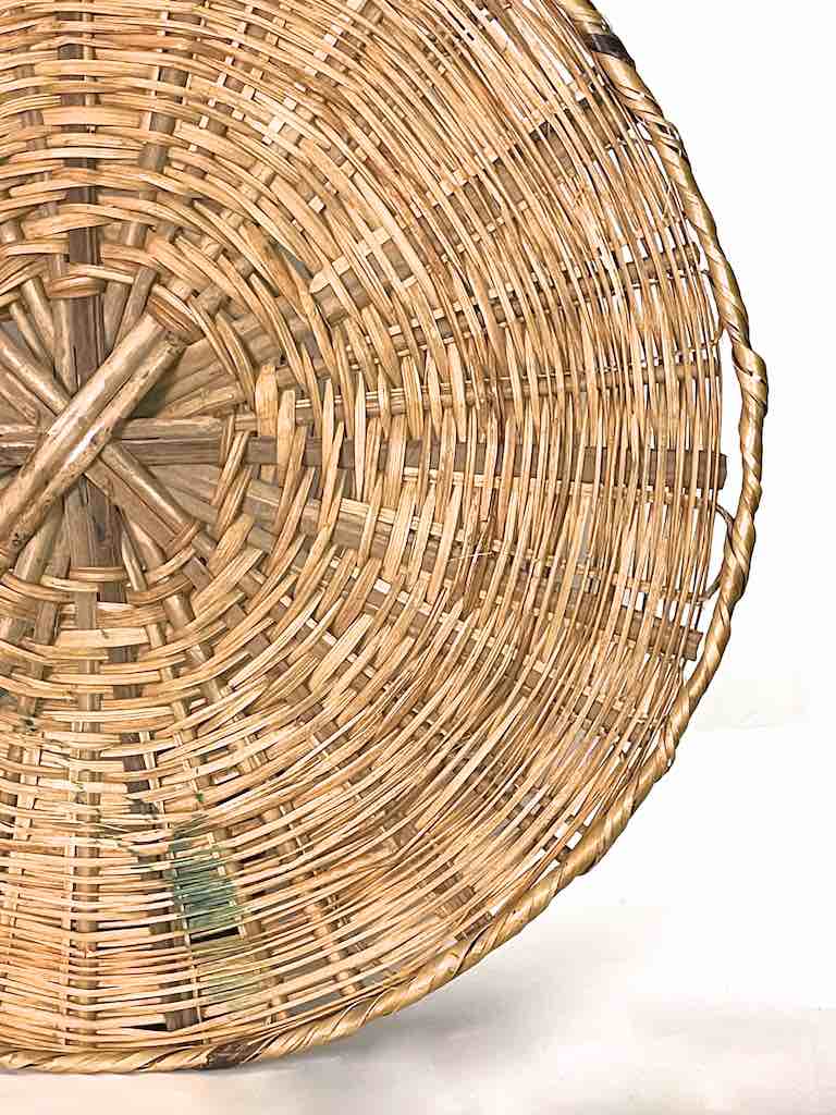 XXL Woven Palm Frond Basket Tray/Disk