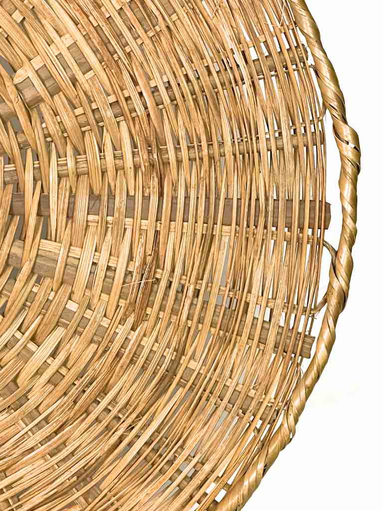 XXL Woven Palm Frond Basket Tray/Disk