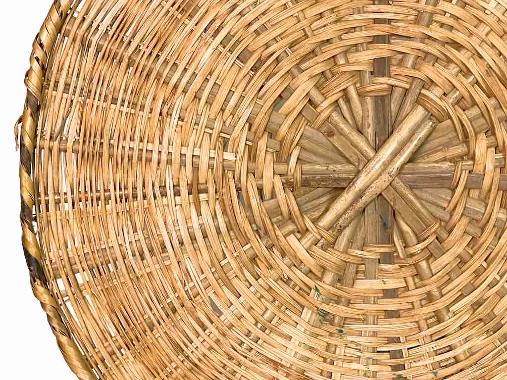 XXL Woven Palm Frond Basket Tray/Disk