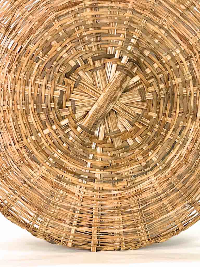 XXL Woven Palm Frond Basket Tray/Disk
