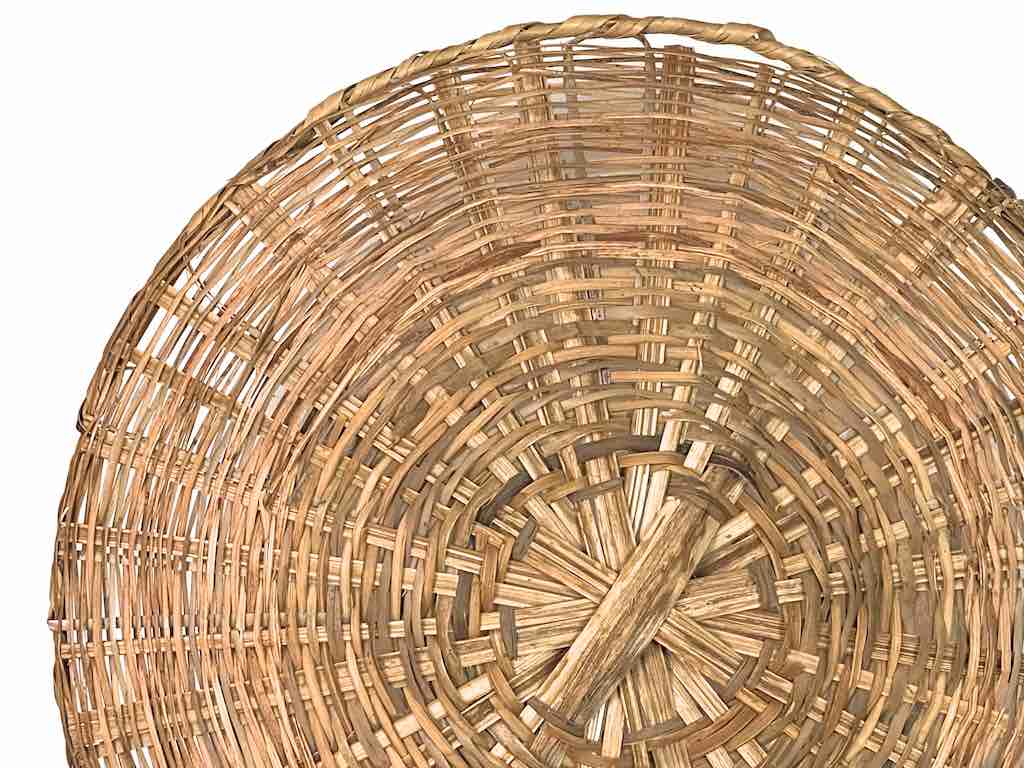 XXL Woven Palm Frond Basket Tray/Disk