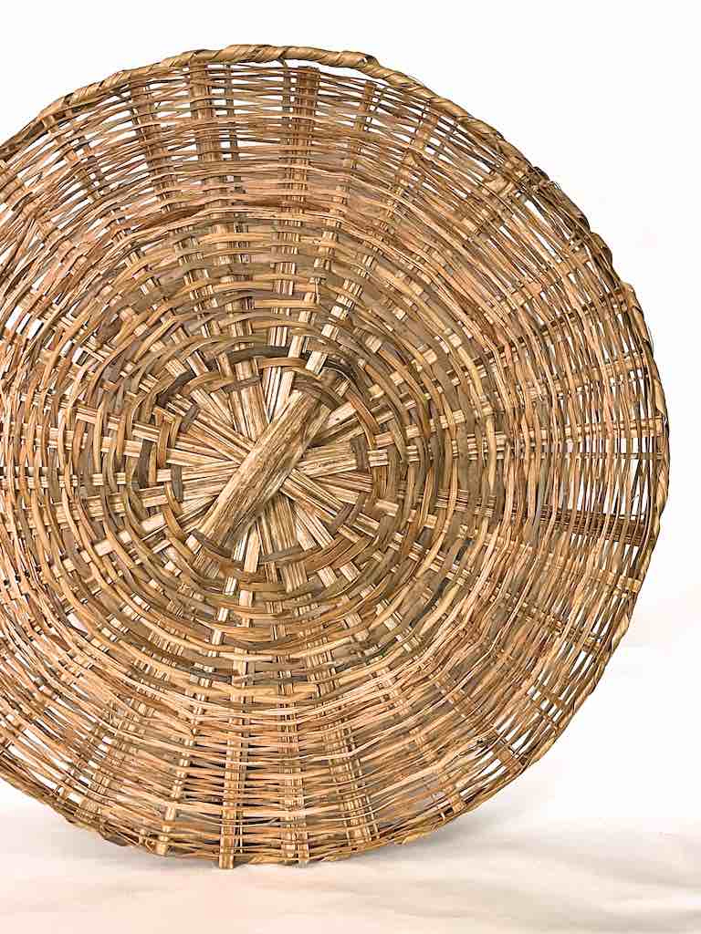 XXL Woven Palm Frond Basket Tray/Disk