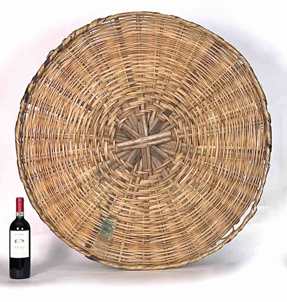 XXL Woven Palm Frond Basket Tray/Disk