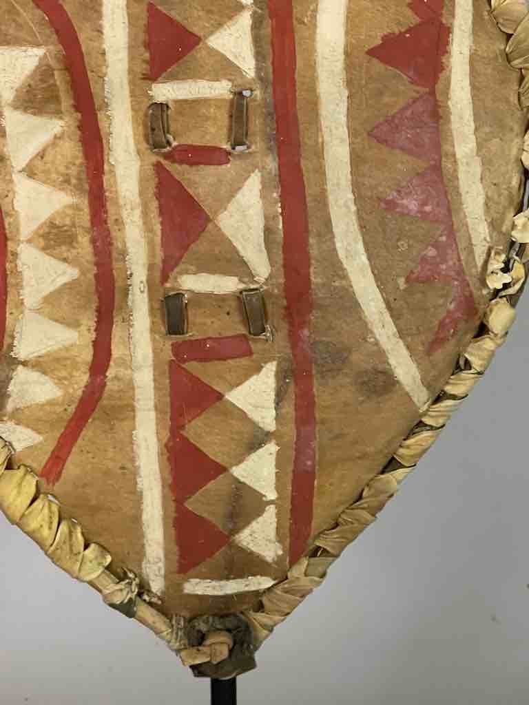 Maasai Shield Distressed, on Stand - Kenya