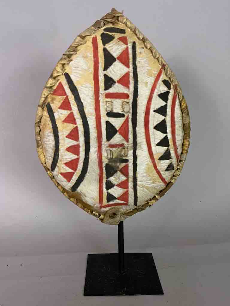 Maasai Shield Distressed, on Stand - Kenya