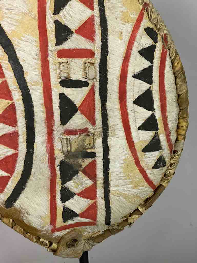 Maasai Shield Distressed, on Stand - Kenya