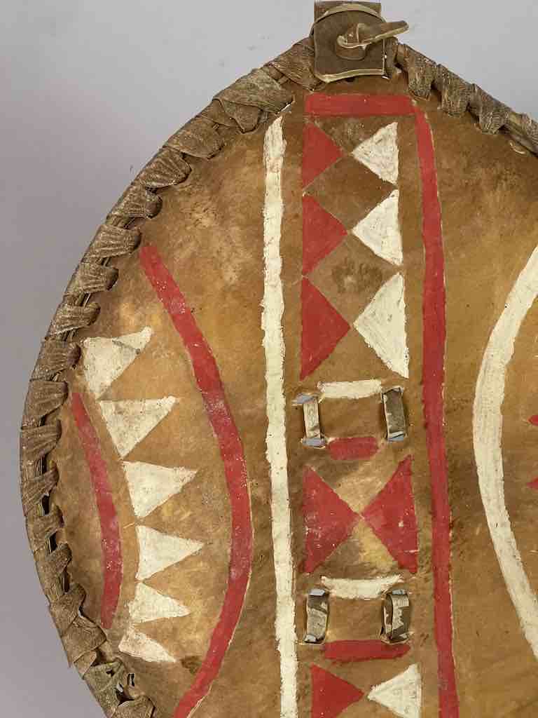 Maasai Shield Distressed, on Stand - Kenya