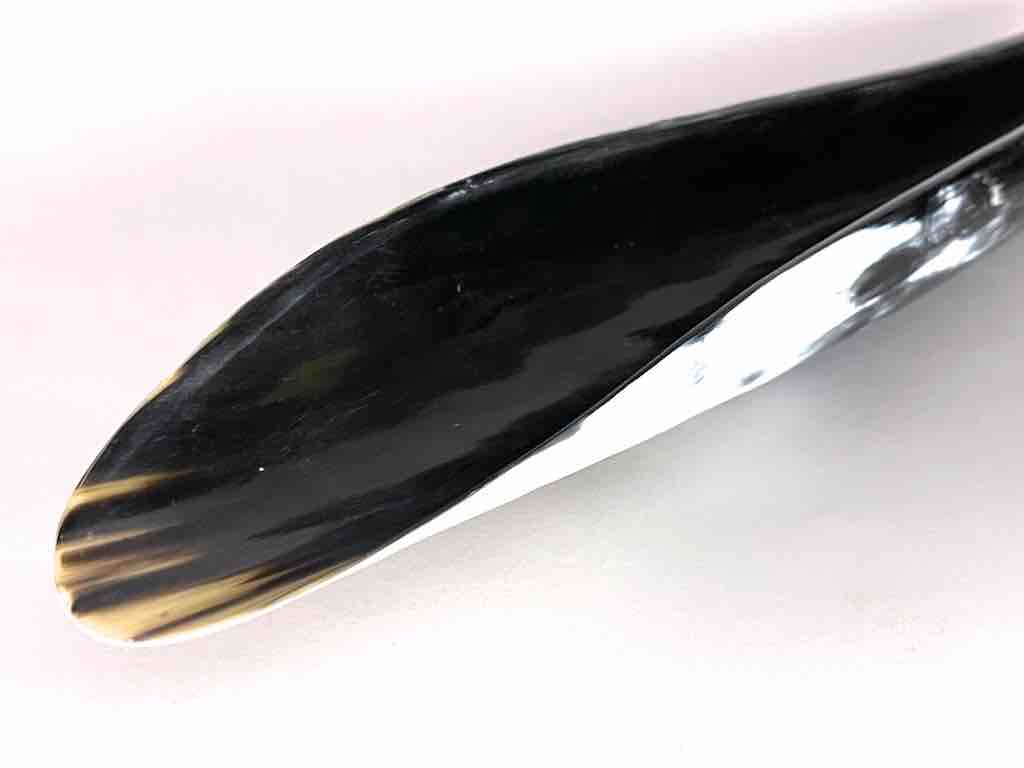 Ankole Cattle Long Narrow Dark Color Horn Bowl - Uganda | 21"