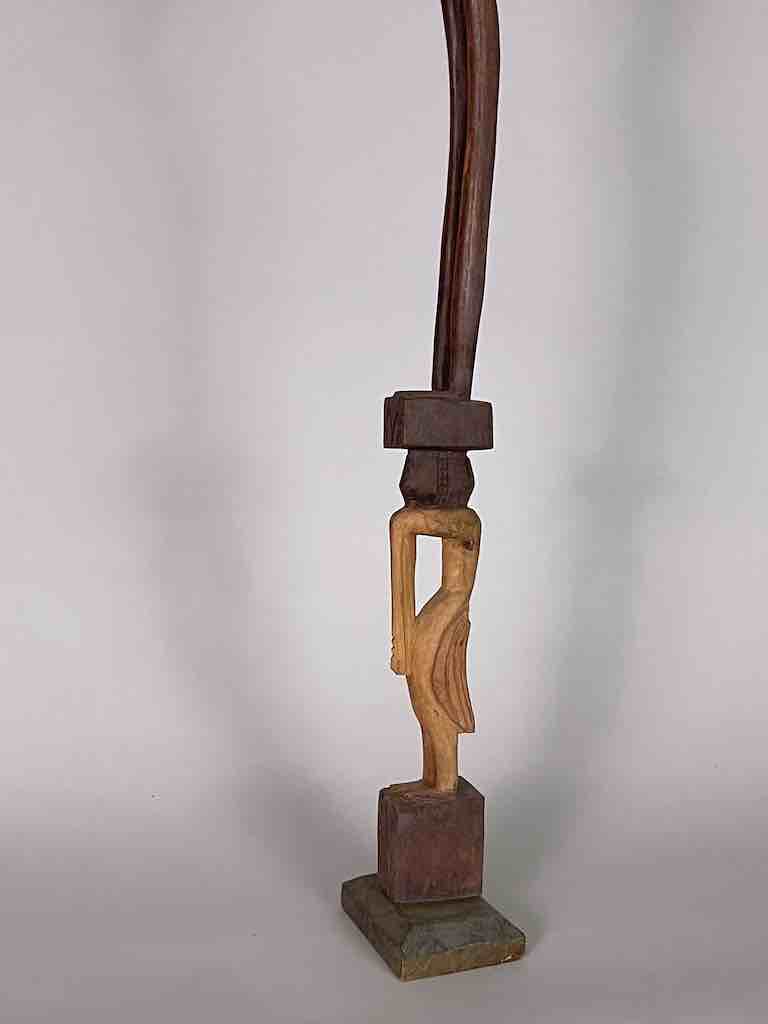 Senufo Contemporary Rhythm Pounder Female Statue | 40" - Ivory Coast