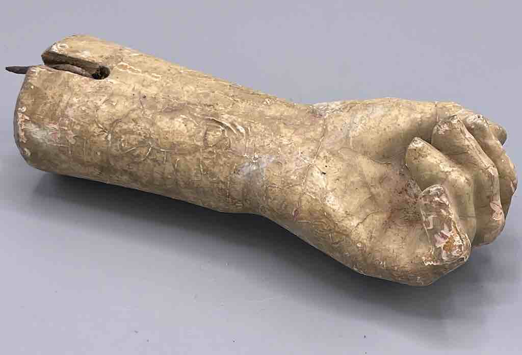 Antique Vietnamese Saint Figure Hand - 5"