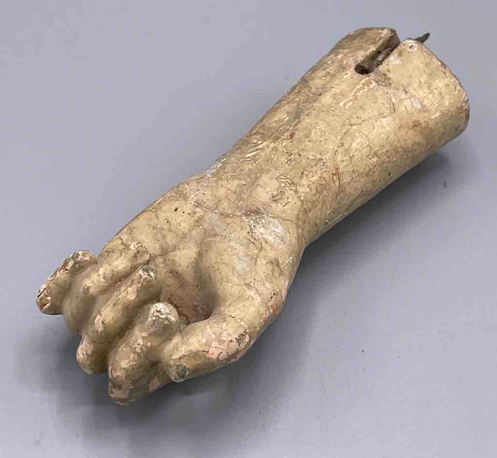 Antique Vietnamese Saint Figure Hand - 5"