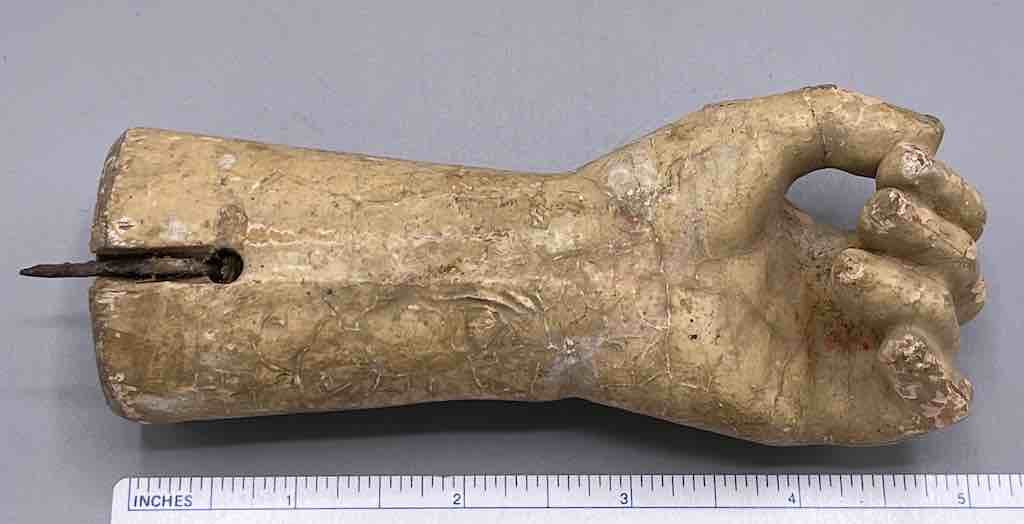 Antique Vietnamese Saint Figure Hand - 5"