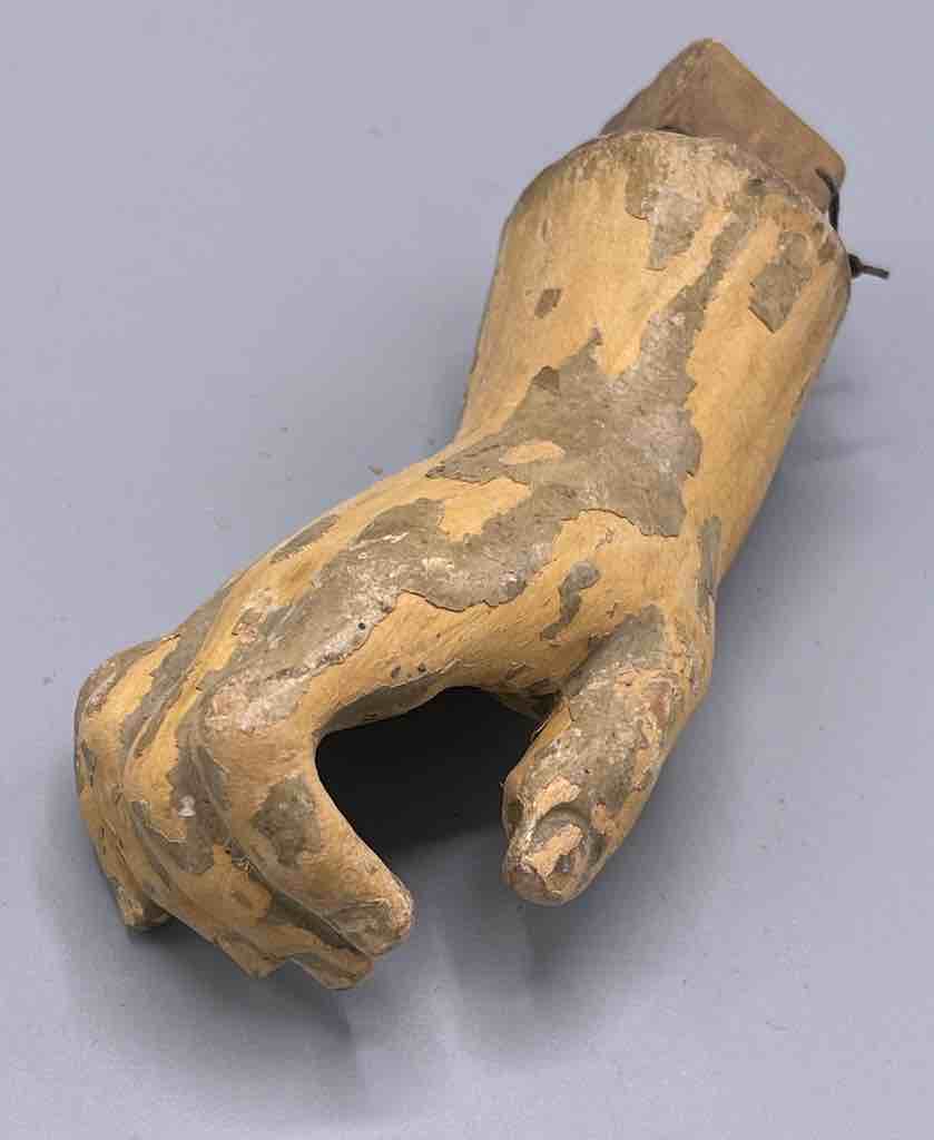 Antique Vietnamese Saint Figure Hand - 4 1/4"