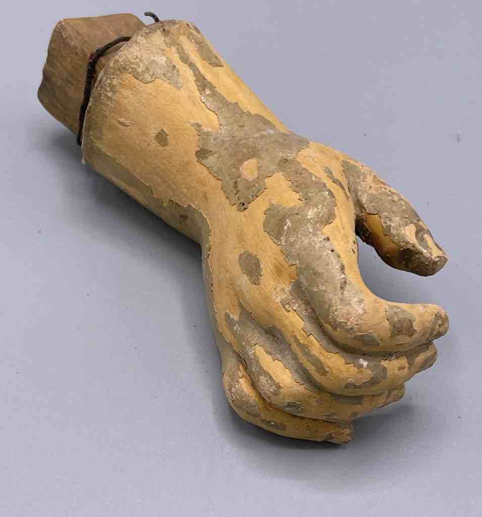 Antique Vietnamese Saint Figure Hand - 4 1/4"