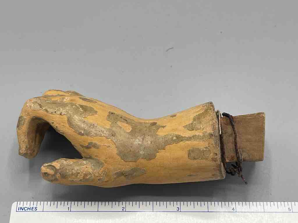 Antique Vietnamese Saint Figure Hand - 4 1/4"