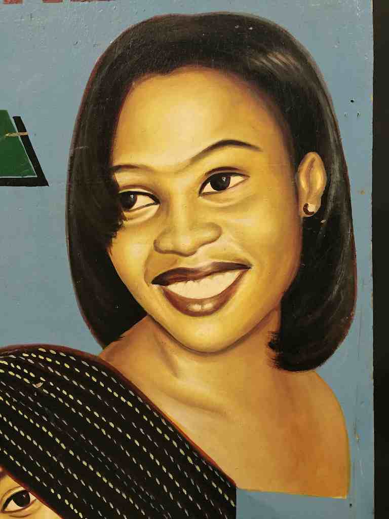 2 African Women Heads Beauty Salon Sign