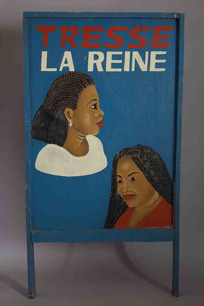 2-Sided 2-African Woman Portrait Beauty Salon Sign