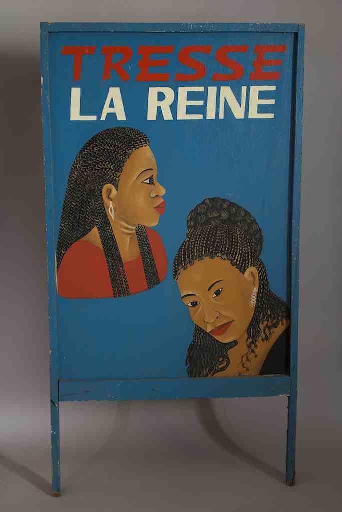 2-Sided 2-African Woman Portrait Beauty Salon Sign