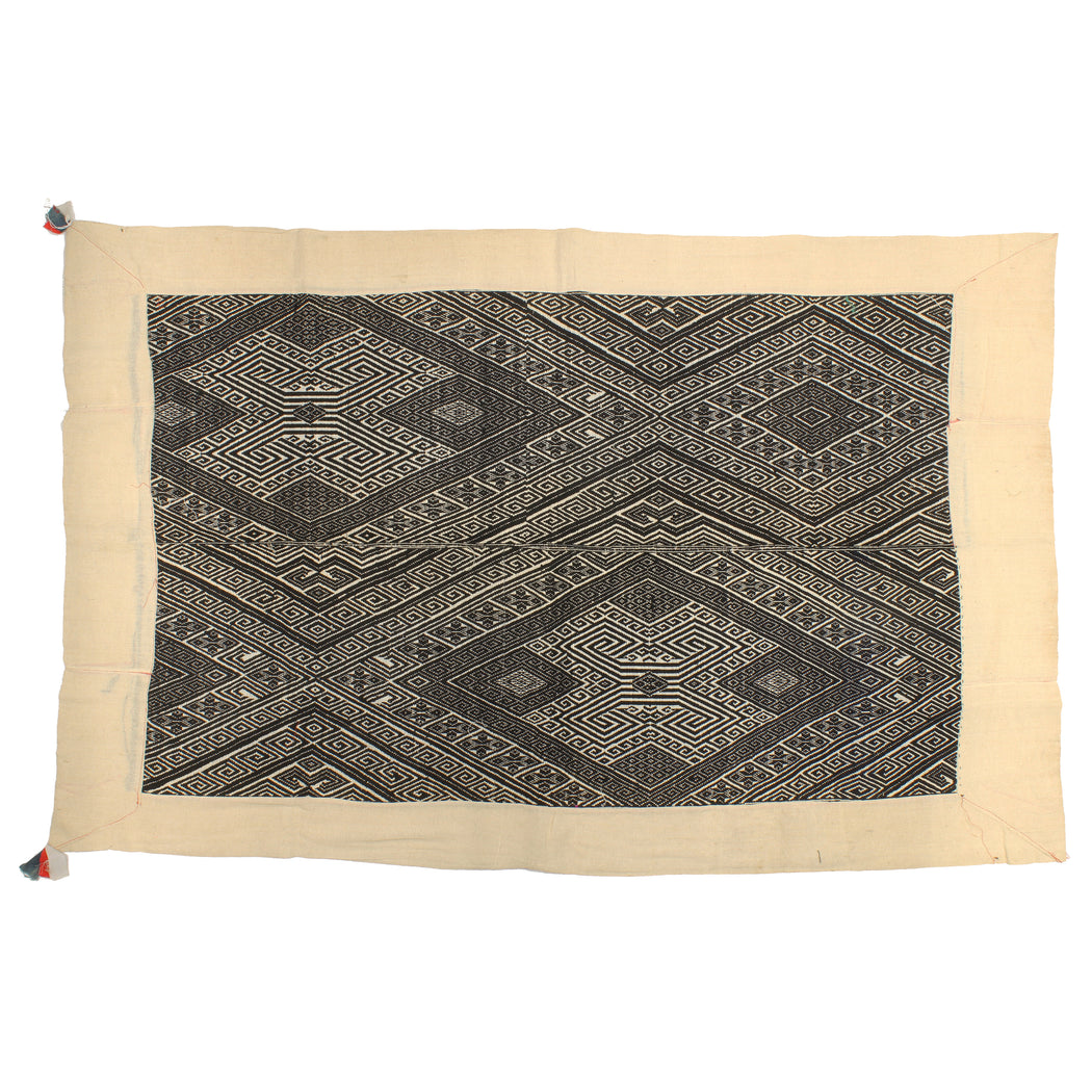 Vintage Black Tay Textile from Vietnam | 60" x 37" - Niger Bend