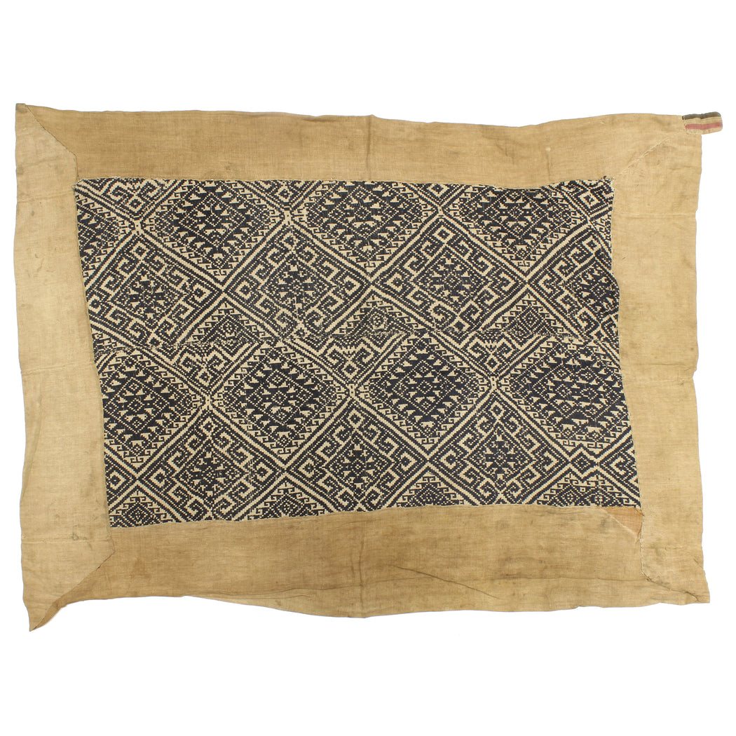 Vintage Black Tay Textile from Vietnam | 57" x 40" - Niger Bend