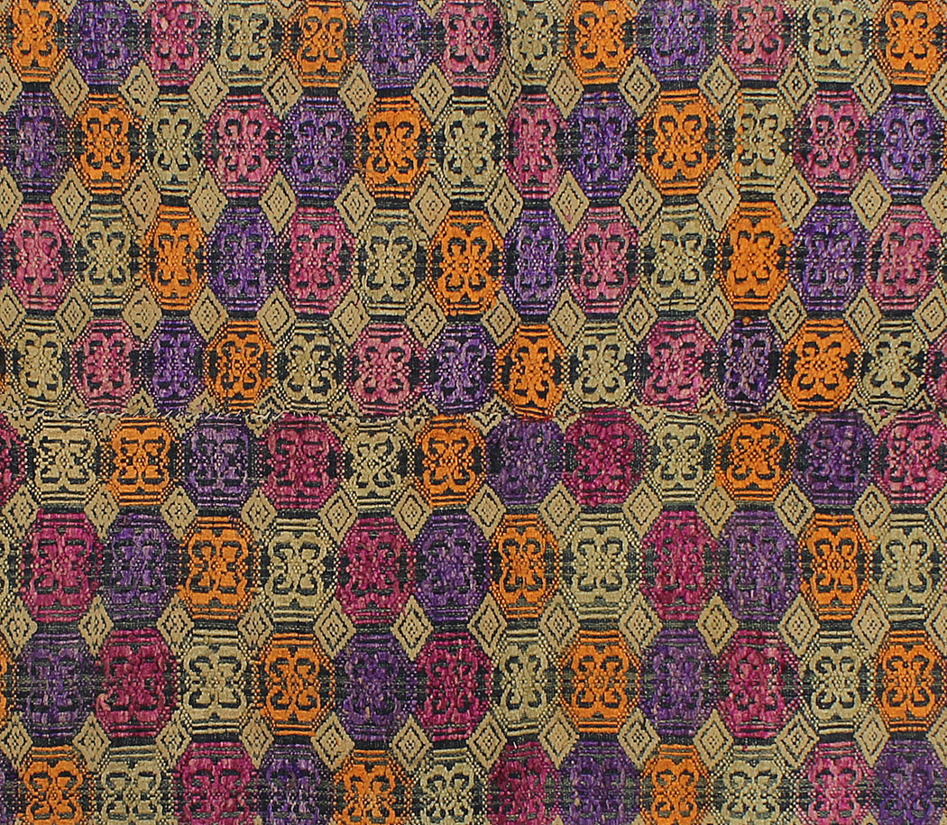 Vintage Tay Silk Internal Panels from Vietnam | 53" x 12.5" - Niger Bend