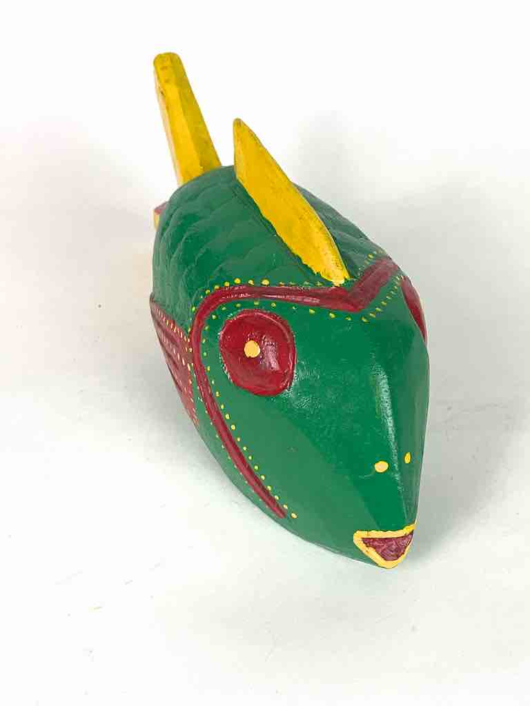 Bozo Green Fish Puppet Sculpture | 11"