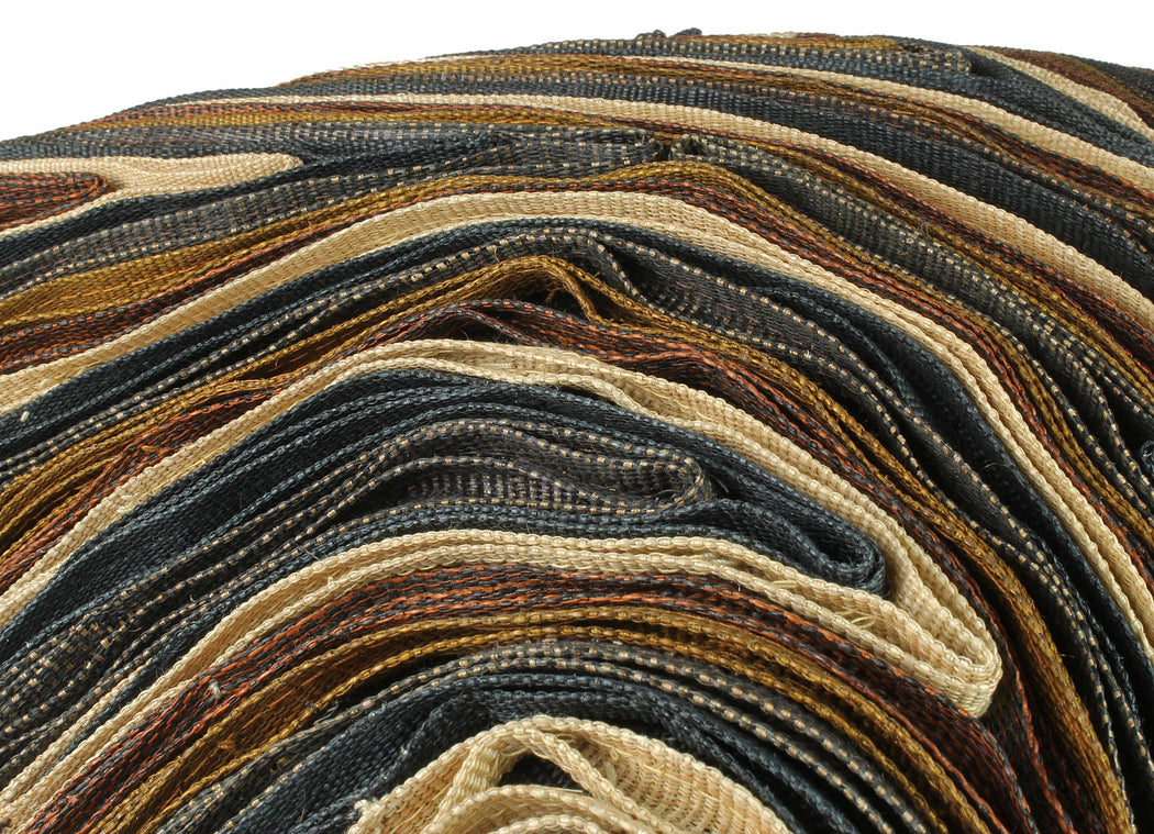 Abacá Décor Pillow Throw with Bark Pattern - Niger Bend