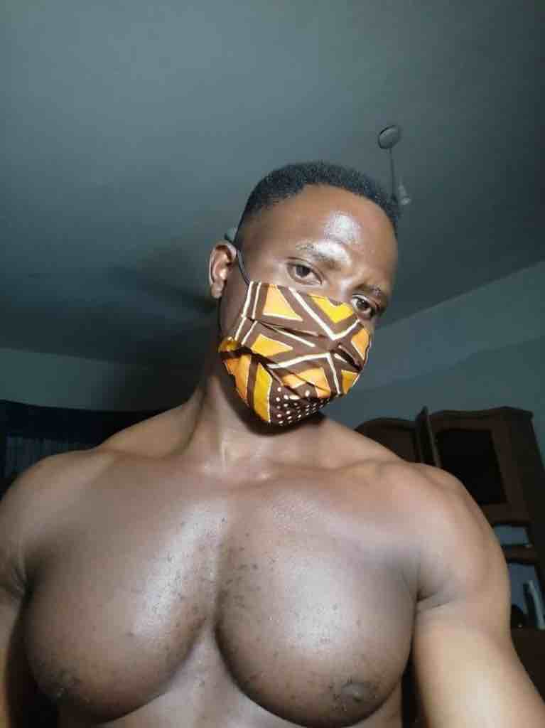 100% Cotton Dutch Wax Print Ghanaian African Mudcloth Face Mask
