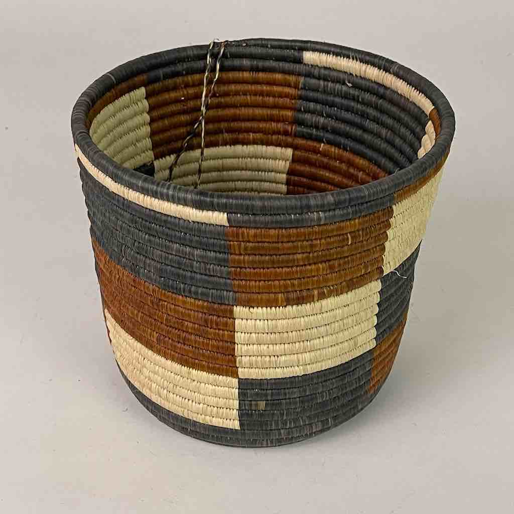 6 x 7” large checkerboard Batwa basket