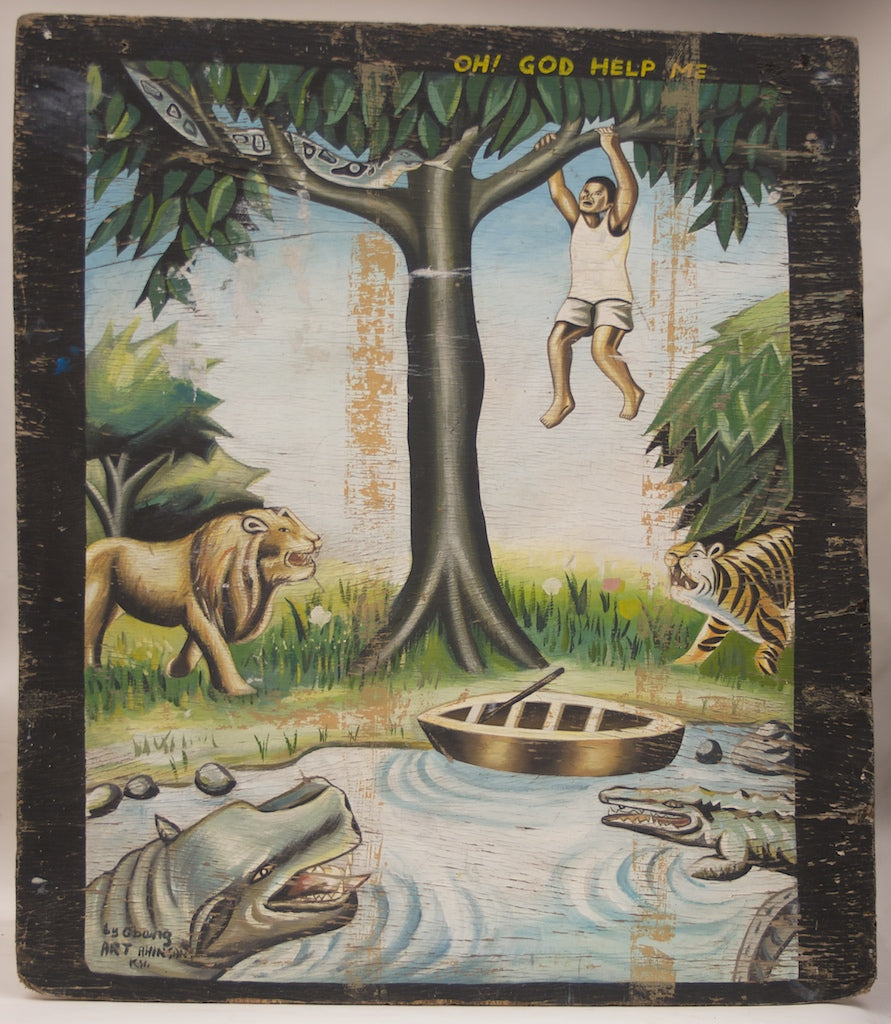 2-Sided XL Religious Message Commercial Art Painting