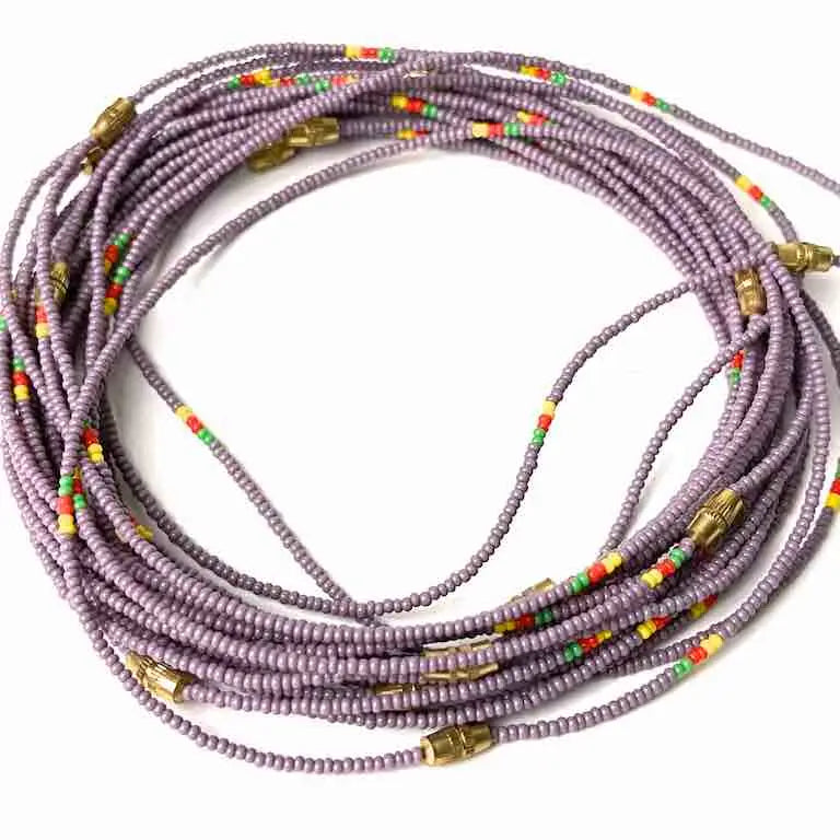 Single strand, single color tiny bead anklet
