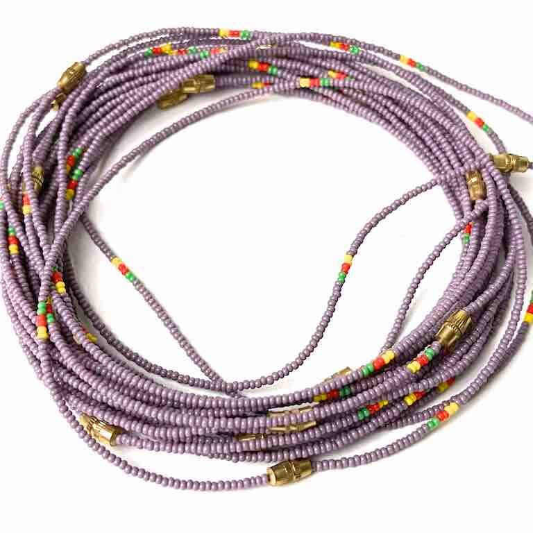Single strand, single color tiny bead anklet