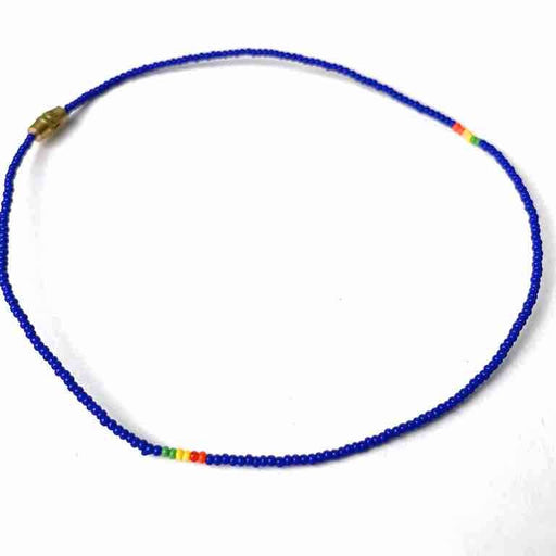 Single strand, single color tiny bead anklet