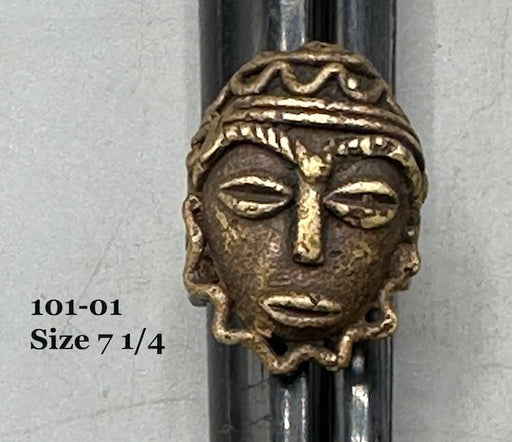 Best Brass Mask Ring Gold Weight - Sizes 5 to 8 - Ghana