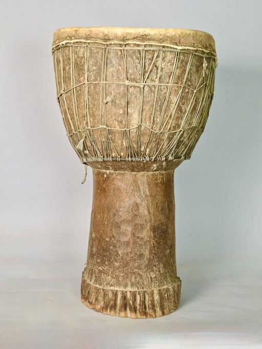 Vintage Extraordinarily Large African Djembe Drum - Mali - Niger Bend