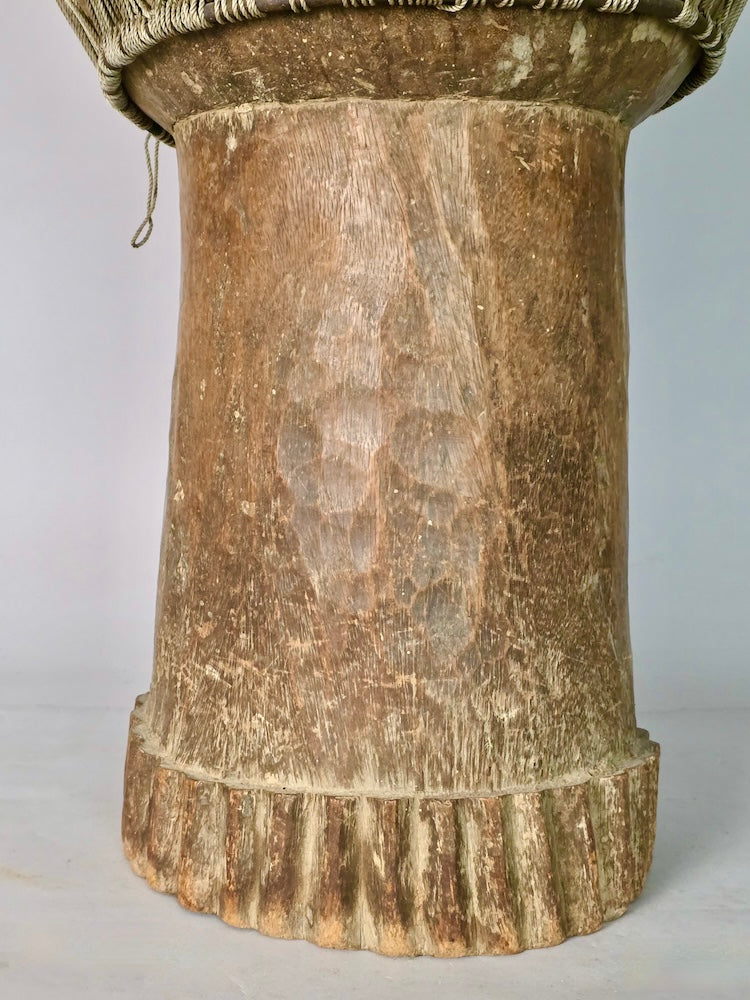 Vintage Extraordinarily Large African Djembe Drum - Mali - Niger Bend