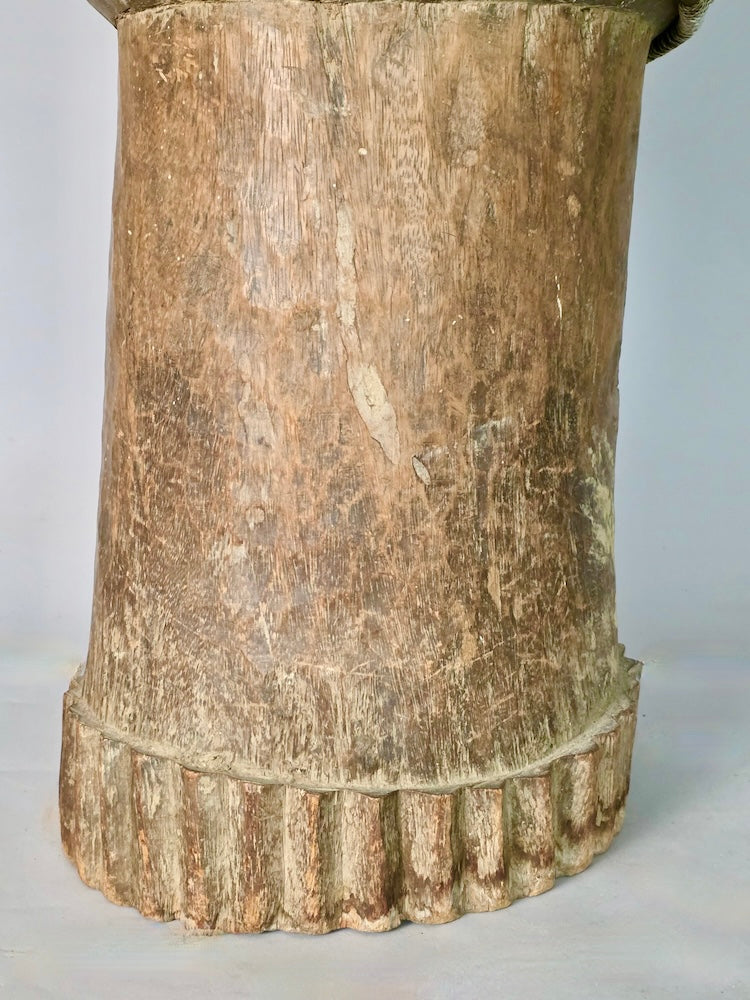 Vintage Extraordinarily Large African Djembe Drum - Mali - Niger Bend