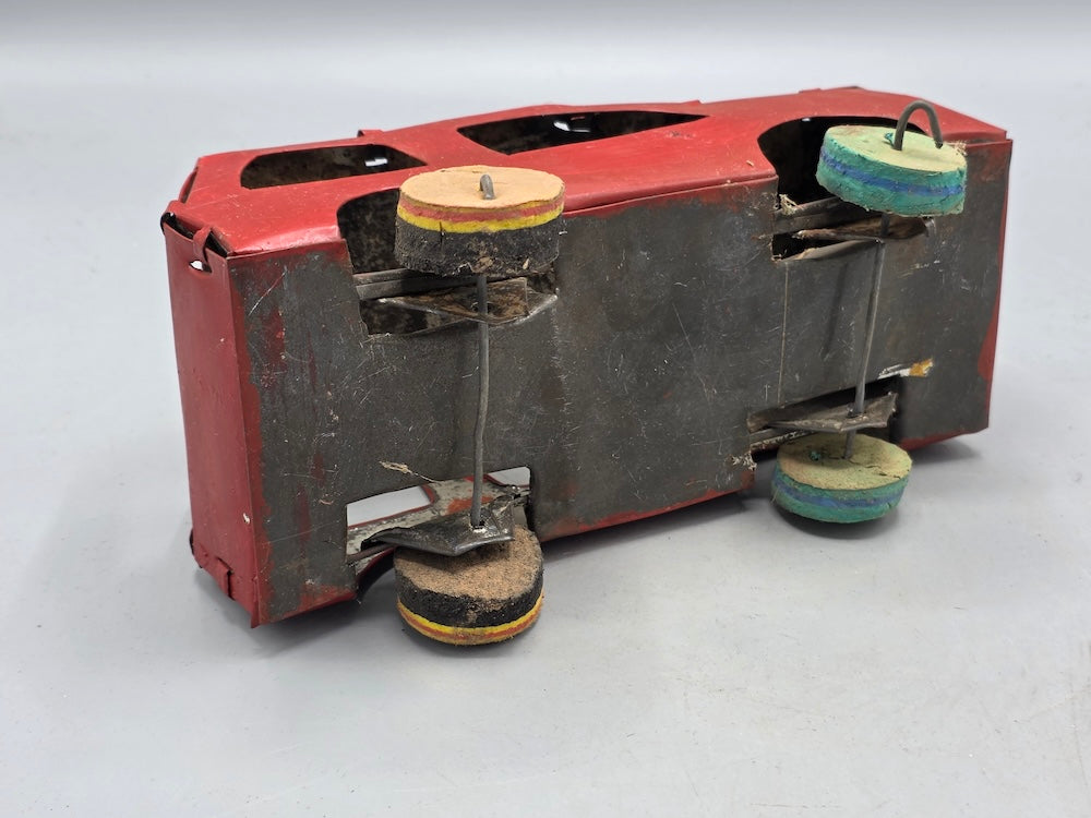 African Recycled Metal Can Red Painted Toy Car - Burkina Faso