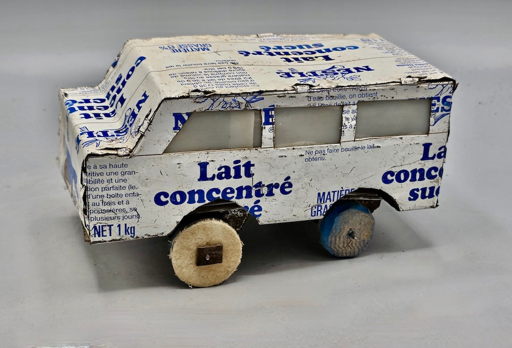 African Recycled Metal Can Toy Minibus - Burkina Faso