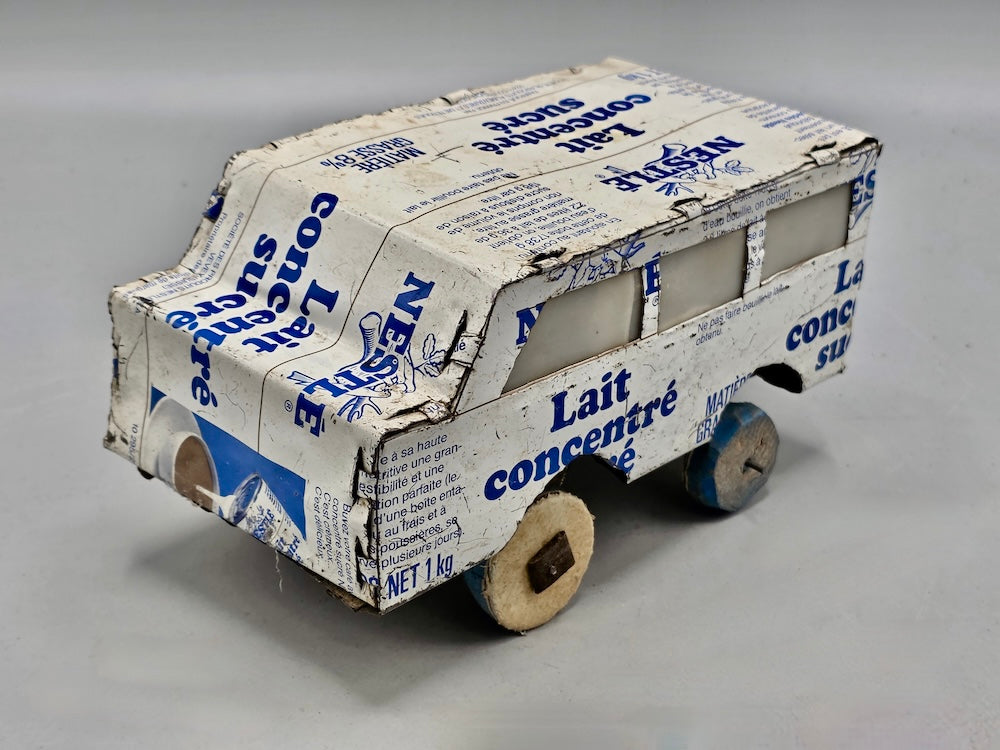 African Recycled Metal Can Toy Minibus - Burkina Faso