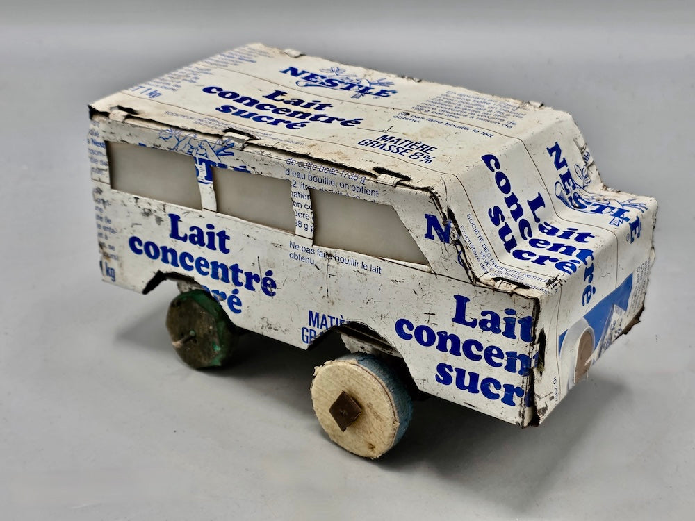African Recycled Metal Can Toy Minibus - Burkina Faso