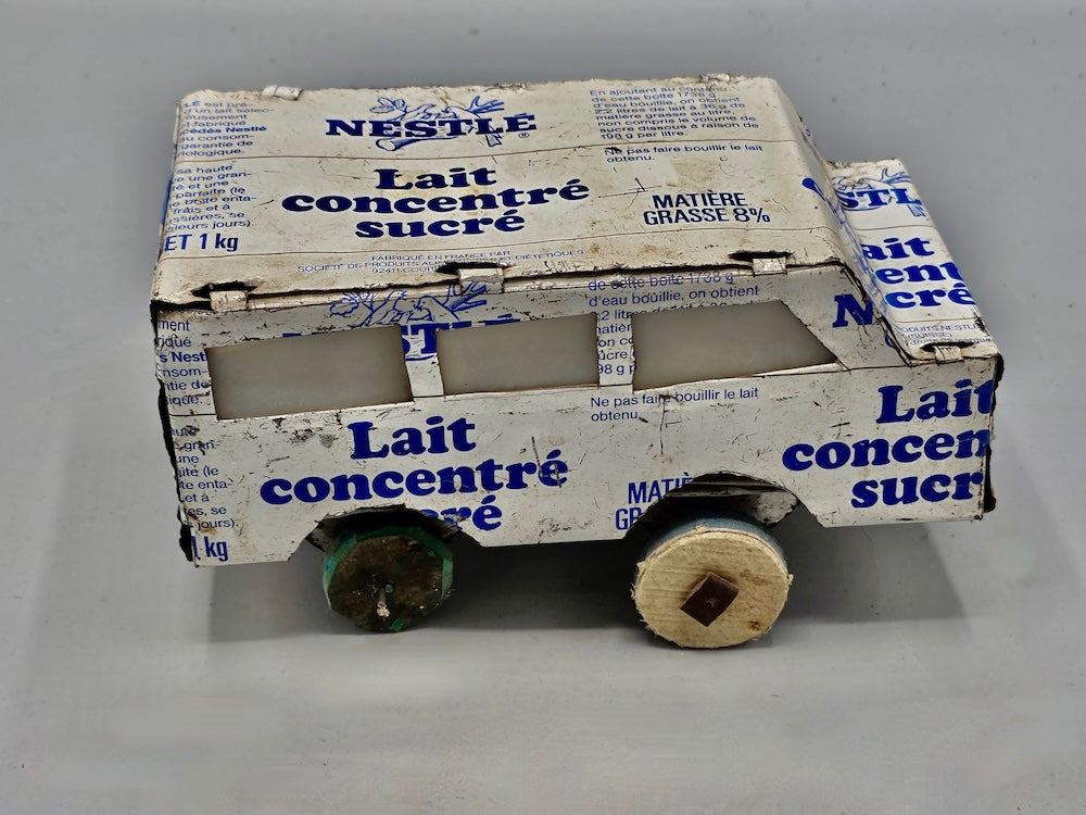 African Recycled Metal Can Toy Minibus - Burkina Faso