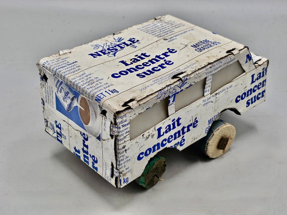 African Recycled Metal Can Toy Minibus - Burkina Faso
