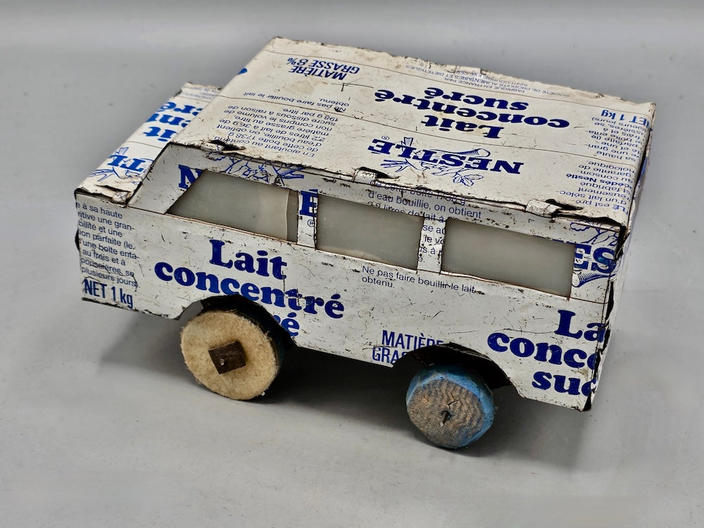 African Recycled Metal Can Toy Minibus - Burkina Faso