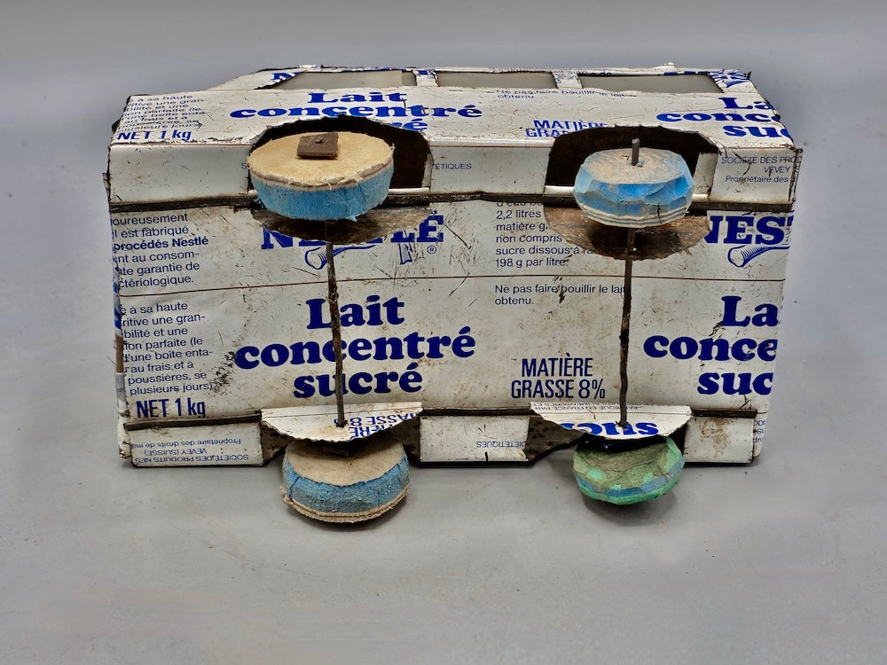 African Recycled Metal Can Toy Minibus - Burkina Faso