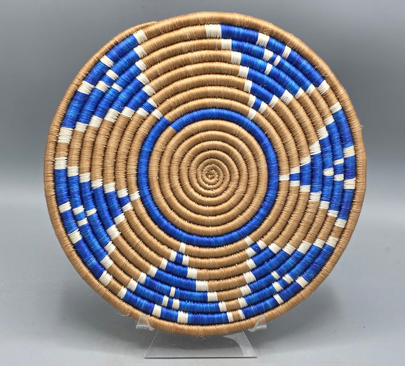 Medium Flat Handwoven Sisal Grass Decor Hot Plate | 11 1/2"