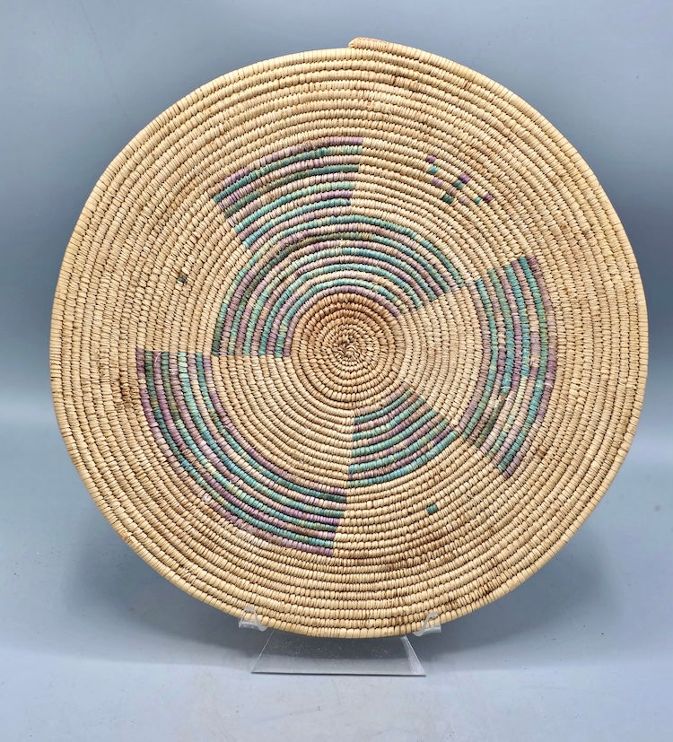 Best Most Finely Woven Flat Disk Fulani Basket - Mali - Niger Bend