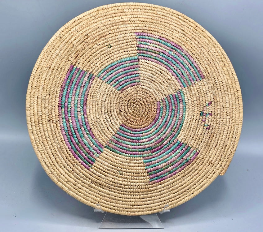 Best Most Finely Woven Flat Disk Fulani Basket - Mali - Niger Bend