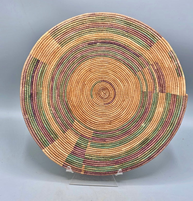 Best Most Finely Woven Flat Disk Fulani Basket - Mali - Niger Bend